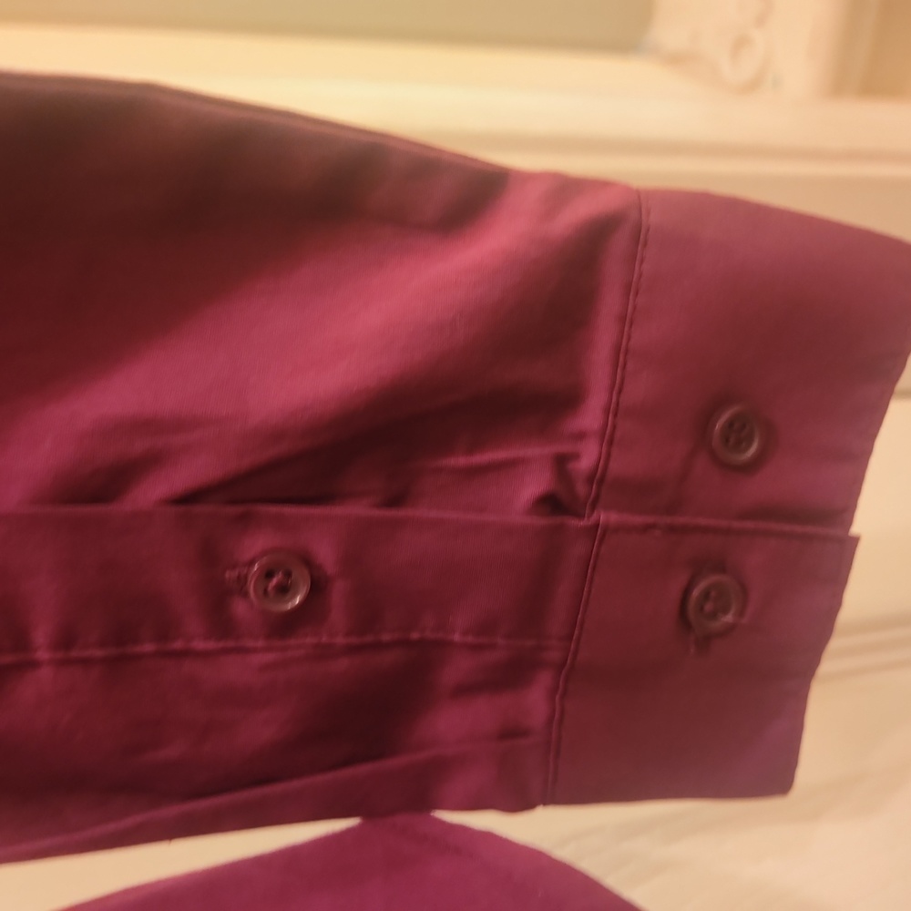 Simply Styled Plum Longsleeve Button Shirt NWT - Picture 5 of 8